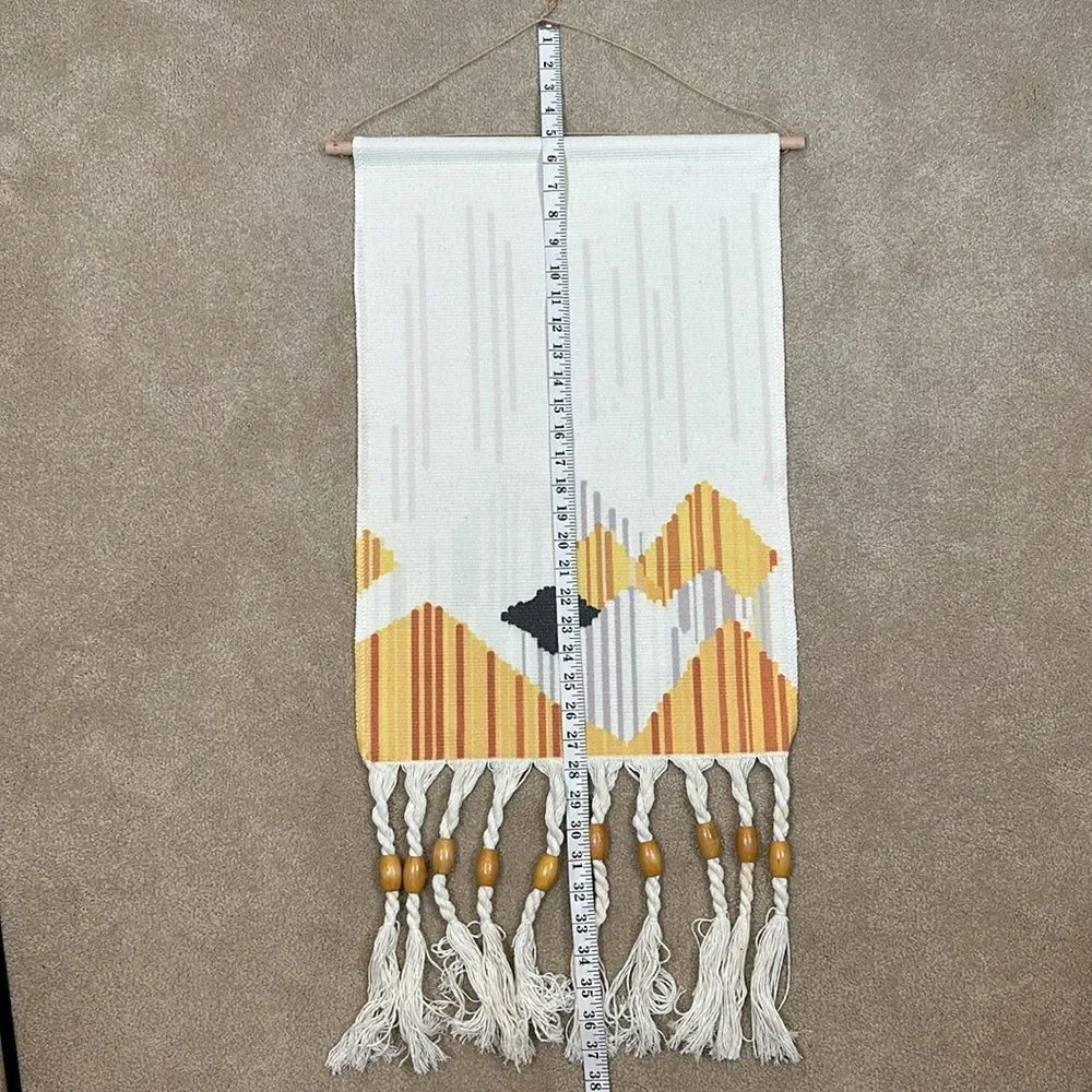 Macrame Wall Hanging Hand-Woven Tassel Tapestry Decoration Indoor Outdoor